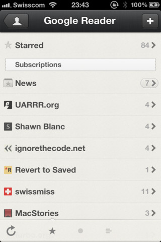 Reeder App Gets Support for iOS 6 and iPhone 5
