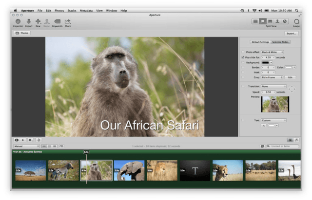 Aperture is Updated With Support for Shared Photo Streams