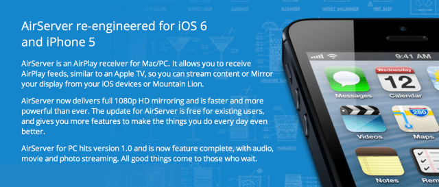 AirServer is Updated for iOS 6, Gets 1080p Support