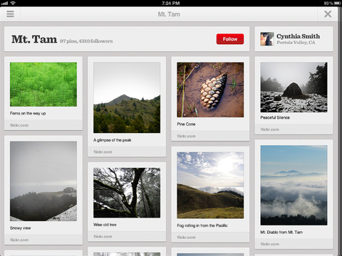 Pinterest App Gets Updated for the iPhone 5