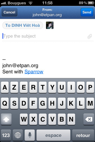 Sparrow to Get Updated With iPhone 5 Support