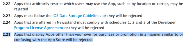 New Apple Developer Guideline Prohibits Third Party App Promotion