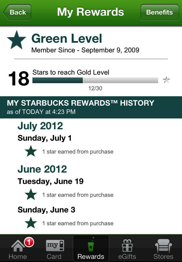 Starbucks App is Updated With Passbook Support