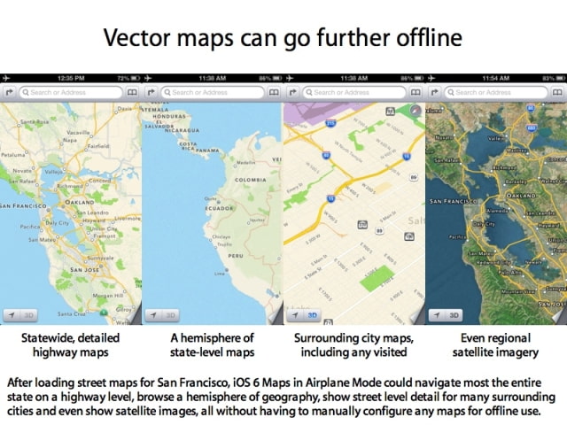 Apple Maps Caches a Large Area For Offline Browsing