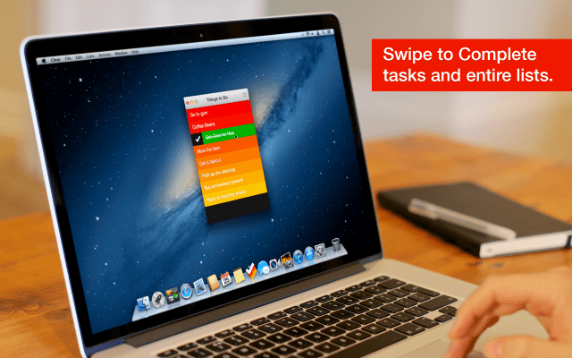 Clear To-Do App Launches for Mac OS X
