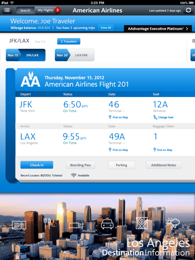 American Airlines Updates iPad App With New Look
