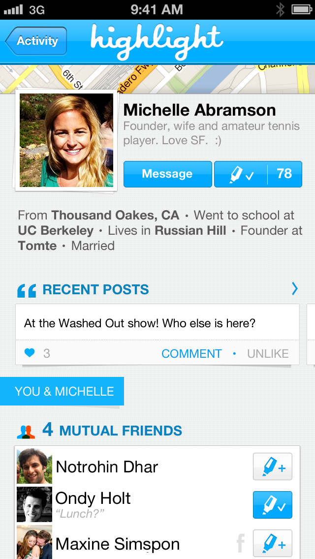 Highlight App Update Brings New Profile, New Activity Feed, Sharing