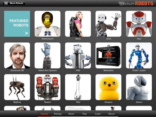 Robots App for iPad Details the Most Advanced Robots on the Planet