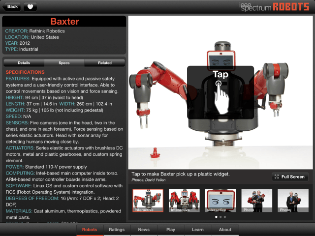Robots App for iPad Details the Most Advanced Robots on the Planet
