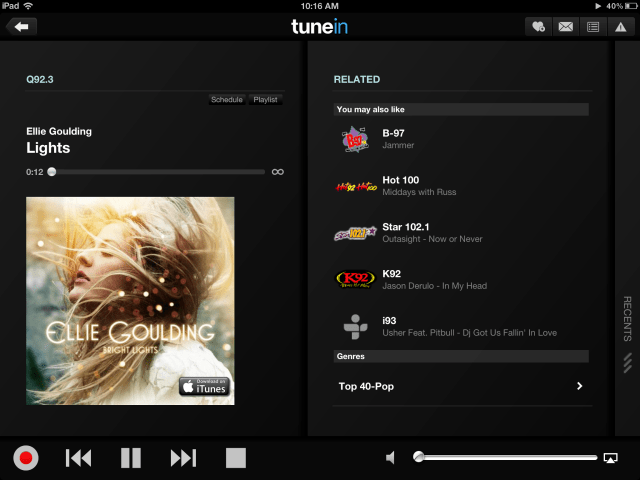 TuneIn Radio Pro Update Improves Playing Experience, Fixes Bugs