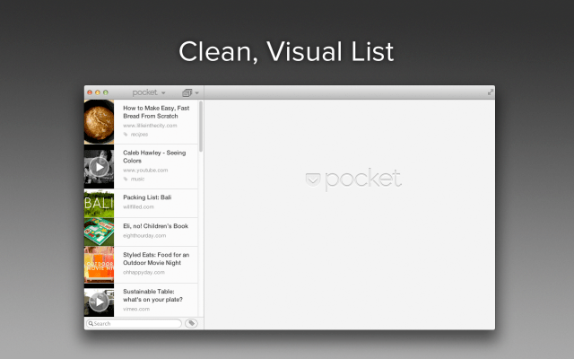 Pocket App for Mac Gets Improved Sharing, Printing, Keyboard Shortcuts