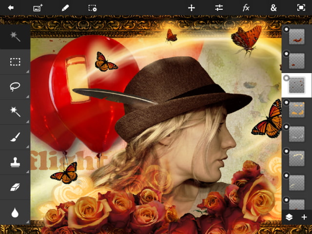 Adobe Photoshop Touch Gets Optimized Interface for iPad Mini, Stylus Support