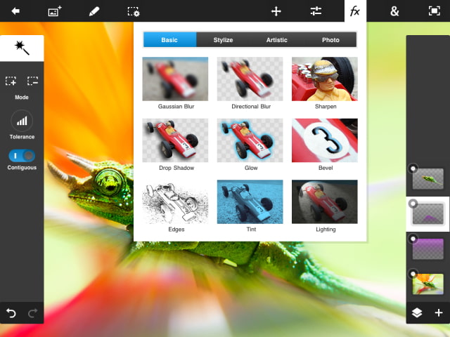 Adobe Photoshop Touch Gets Optimized Interface for iPad Mini, Stylus Support