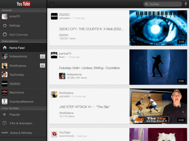 YouTube App is Updated With Support for iPhone 5, iPad, AirPlay