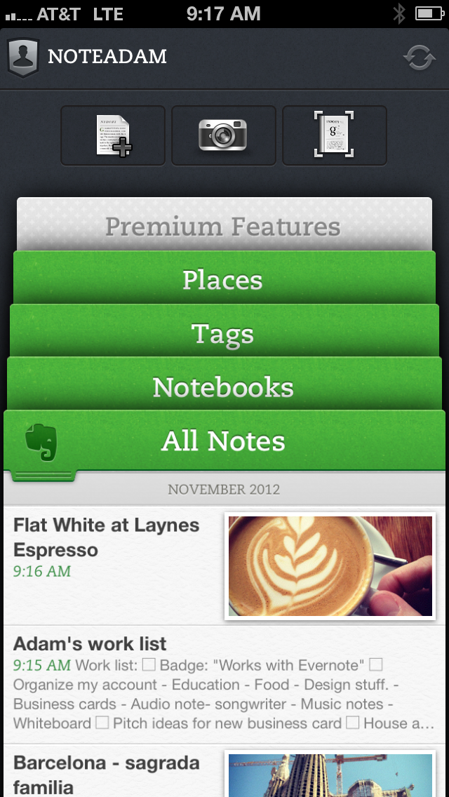Evernote Updates iOS App With Evernote Business Support