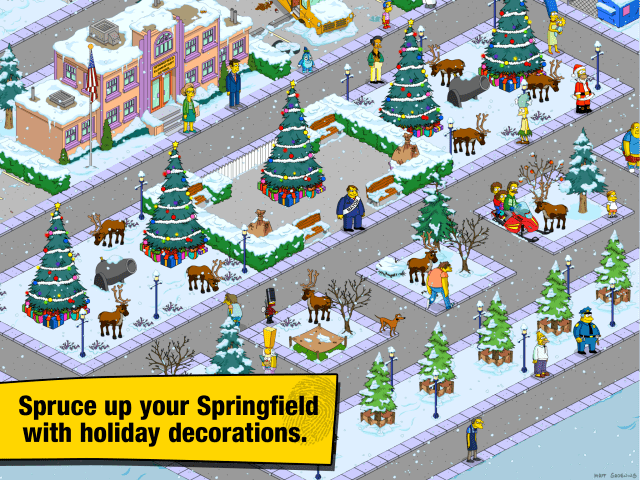 The Simpsons: Tapped Out Gets Updated for the Holidays, Adds New Characters