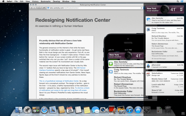 Check Out This Notification Center Redesign Concept [Video]