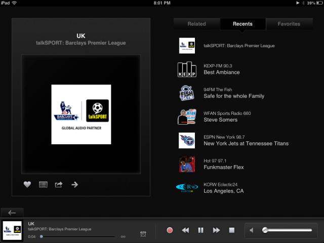 TuneIn Radio Gets New Design for iPad Listeners, Resumes Playback