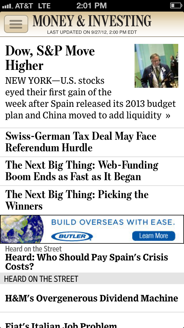 The Wall Street Journal is Now Available on Newsstand