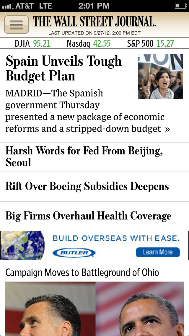 The Wall Street Journal is Now Available on Newsstand