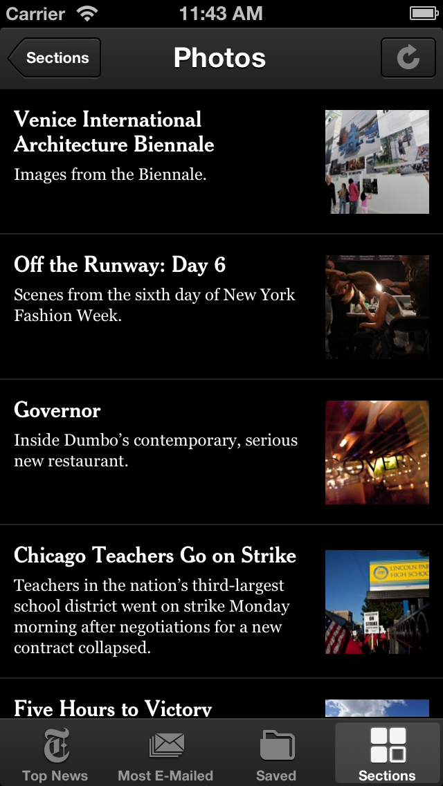 NYTimes App Gets New Search, Live Blog, Accessibility Features