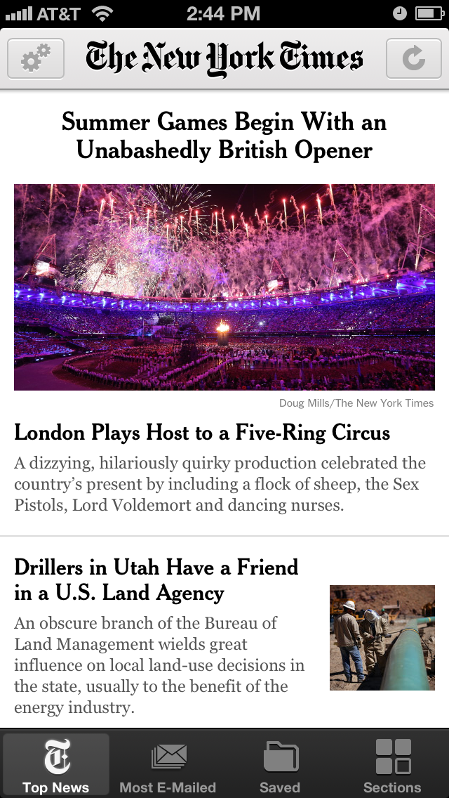 NYTimes App Gets New Search, Live Blog, Accessibility Features