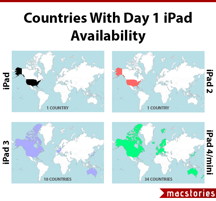 Apple&#039;s iPhone and iPad Rollouts Get Mapped [Infographic]