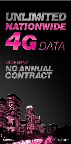 T-Mobile Offers Its Unlimited Nationwide 4G Data Plan Without a Contract