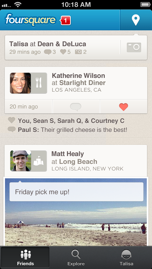 Foursquare App Update Makes It Easier to Find Friends