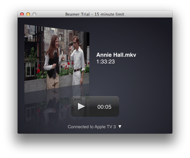 Beamer Sends Video in Any Format to Your Apple TV for Playback