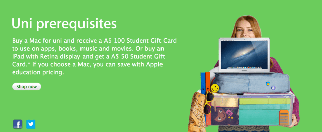 Apple Launches Back to School Promotion in Australia and New Zealand