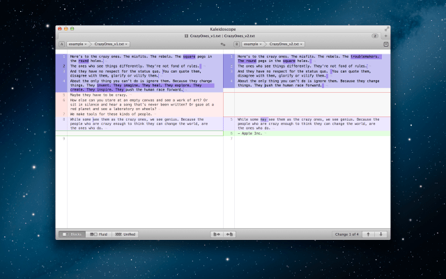 Kaleidoscope 2 for Mac Lets You Quickly Compare Text and Files