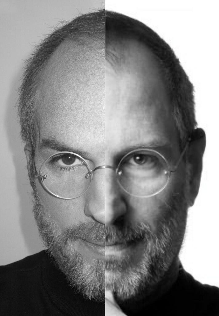 Ashton Kutcher Tweets Comparison Picture of Himself and Steve Jobs [Photo]