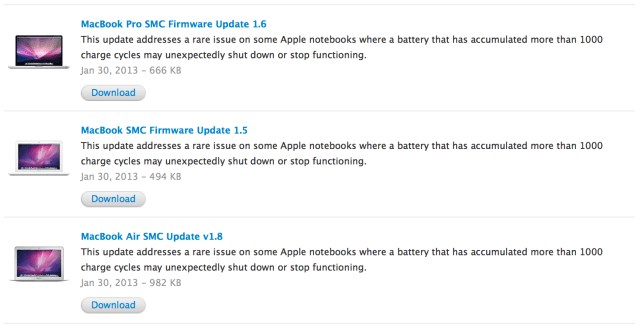 Apple Releases SMC Firmware Update for MacBooks