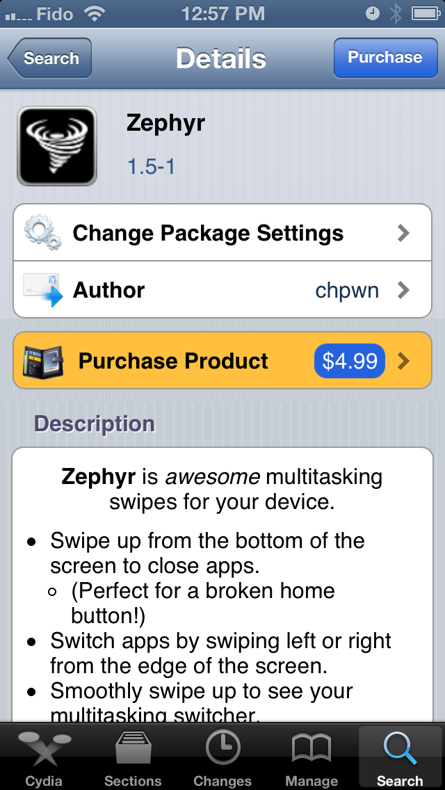 Zephyr 1.5 Multitasking Tweak Update Brings iPad Gestures to iPhone