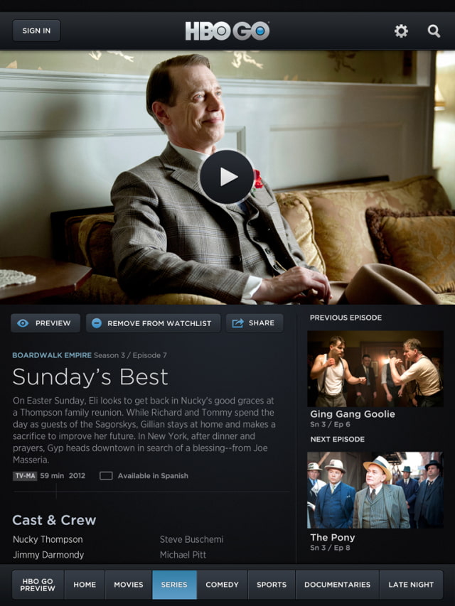 HBO GO App Gets AirPlay Support