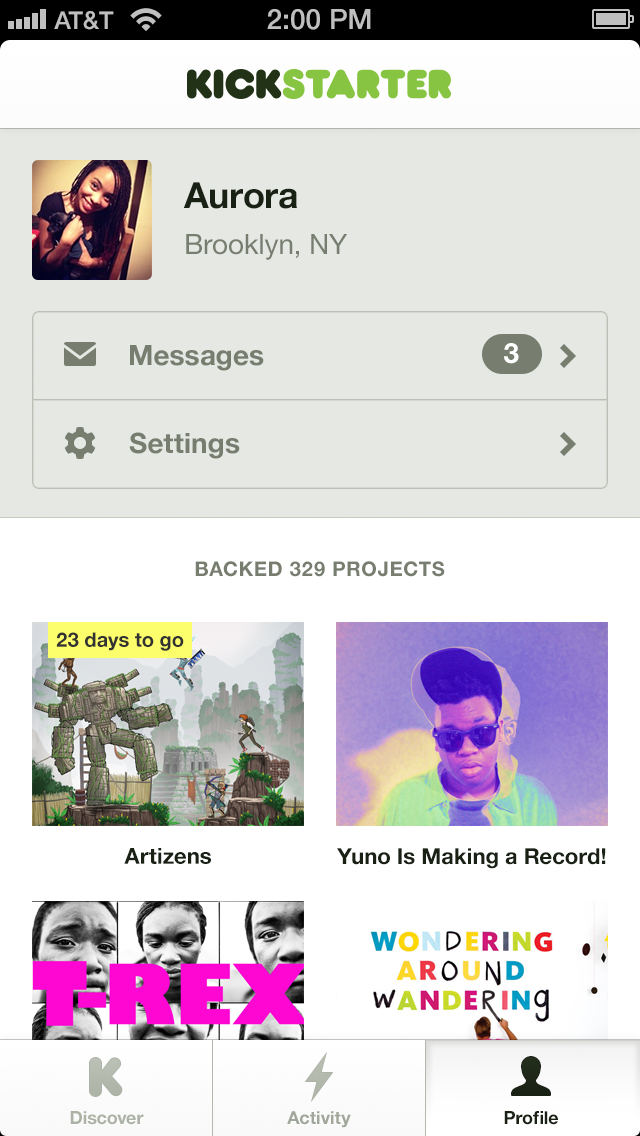 Kickstarter Finally Gets an iPhone App