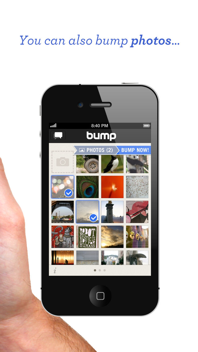 The Bump App Can Now Share Files to Your Computer