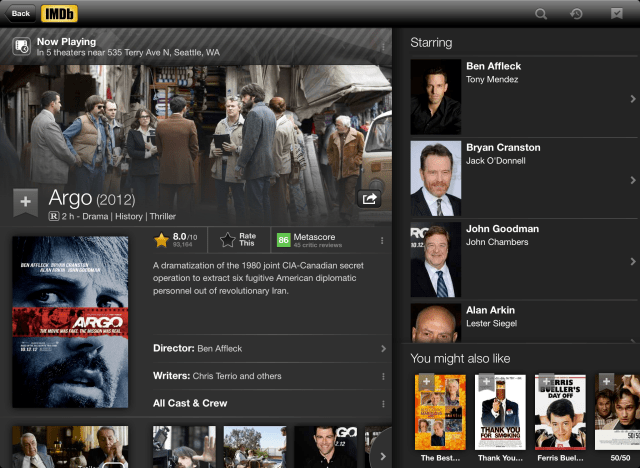 IMDb App is Updated Ahead of the Oscars