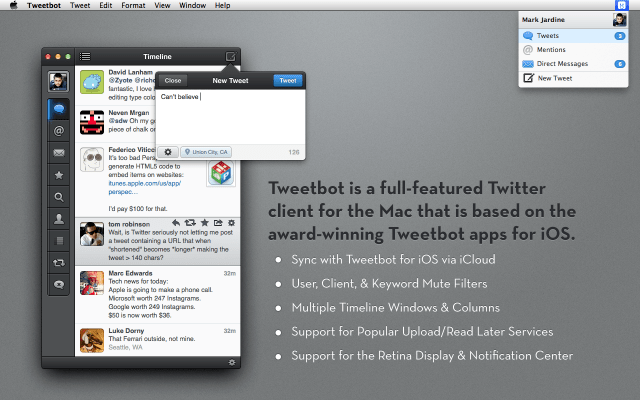 Tweetbot for Mac is Updated With Many Improvements