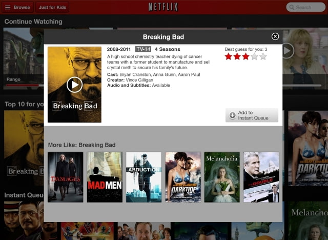 Netflix 3.0 Released for iOS With Enhanced Player UI