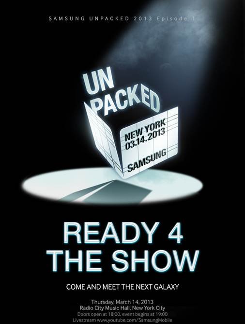 Samsung Sends Out Invites to Galaxy S IV Event on March 14th