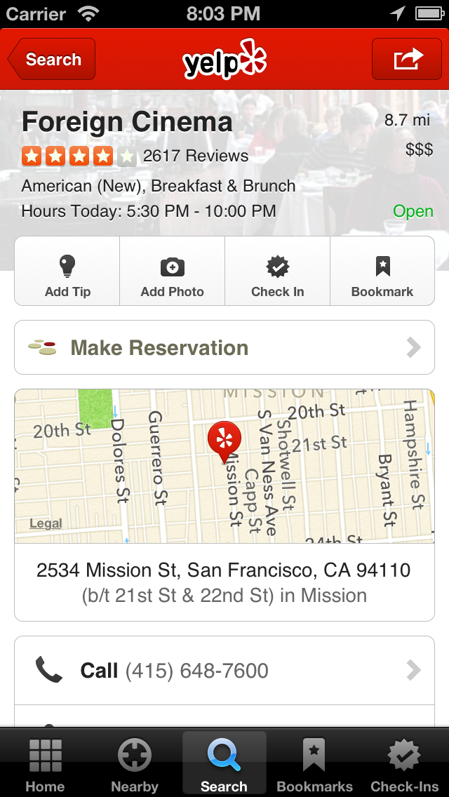 Yelp App Gets Improved iPad Business Page, Social Search, More
