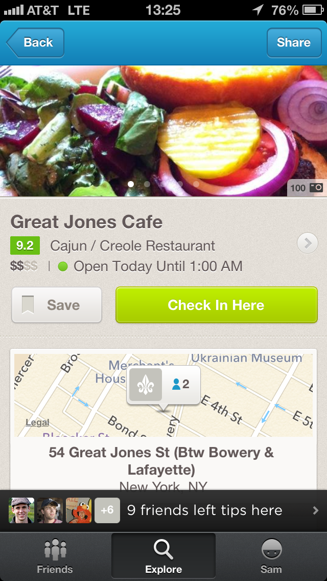 Foursquare App Gets Improved Explore Tab