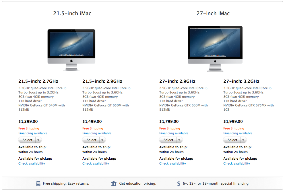 New iMac Ship Times Improve to Within 24 Hours