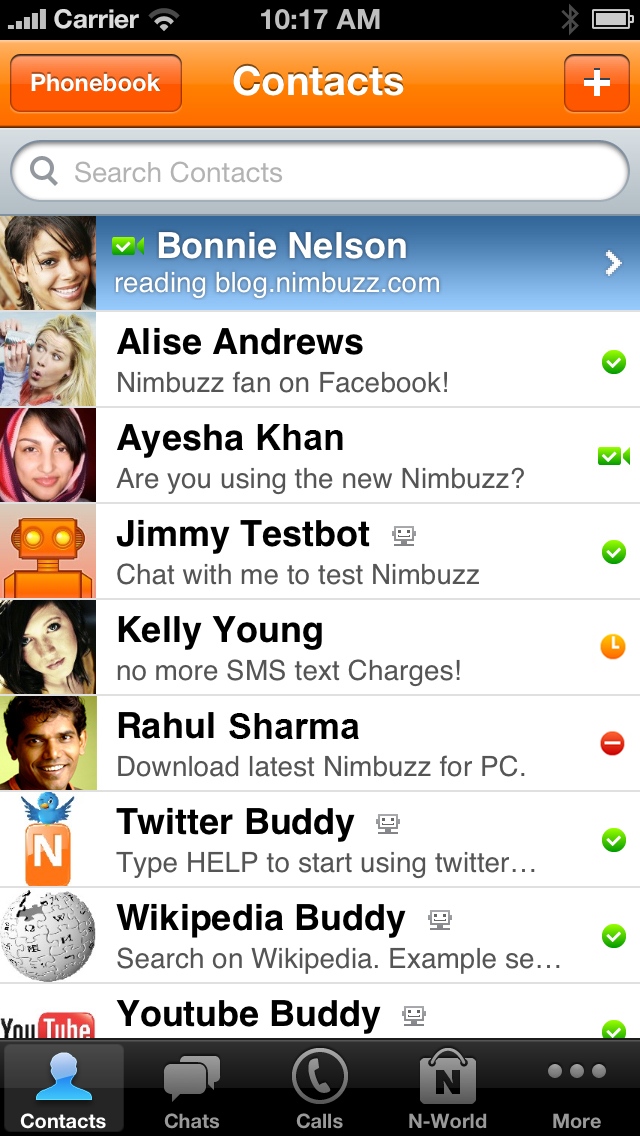 Nimbuzz Messenger for iOS Gets Group Chat