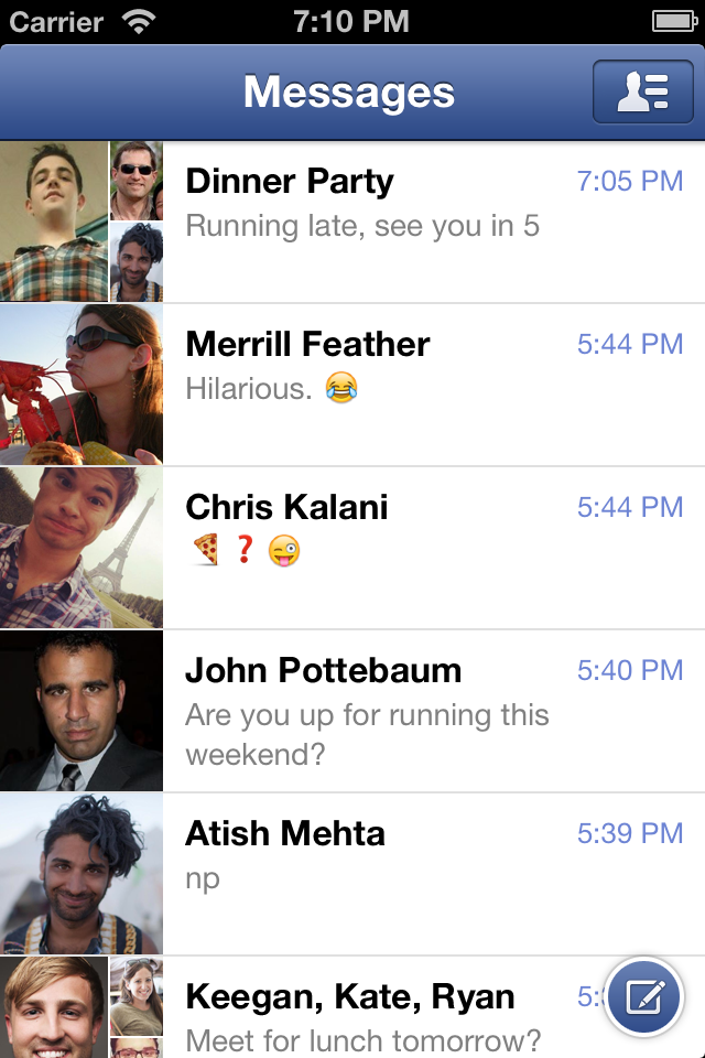 Facebook Messenger App is Updated With Improvements to Group Conversations