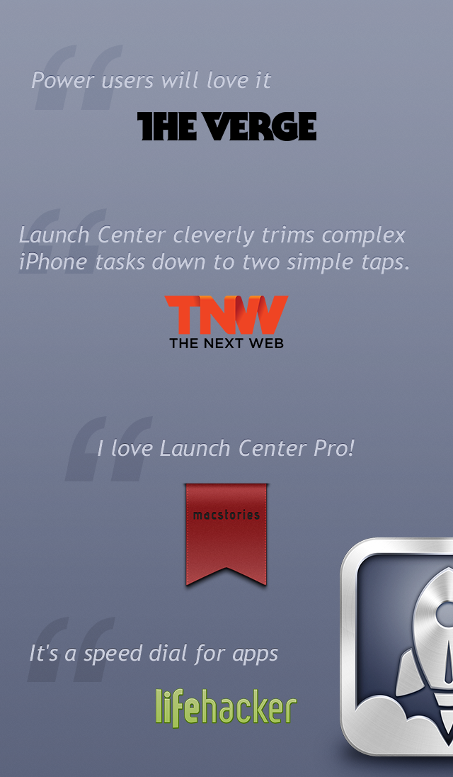 Launch Center Pro Adds New Actions, Reorganizes Action Composer