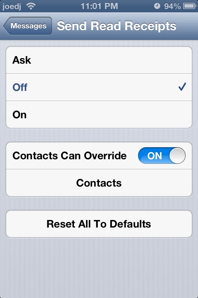 SelectiveReading Tweak Lets You Choose Who Gets iMessage Read Receipts