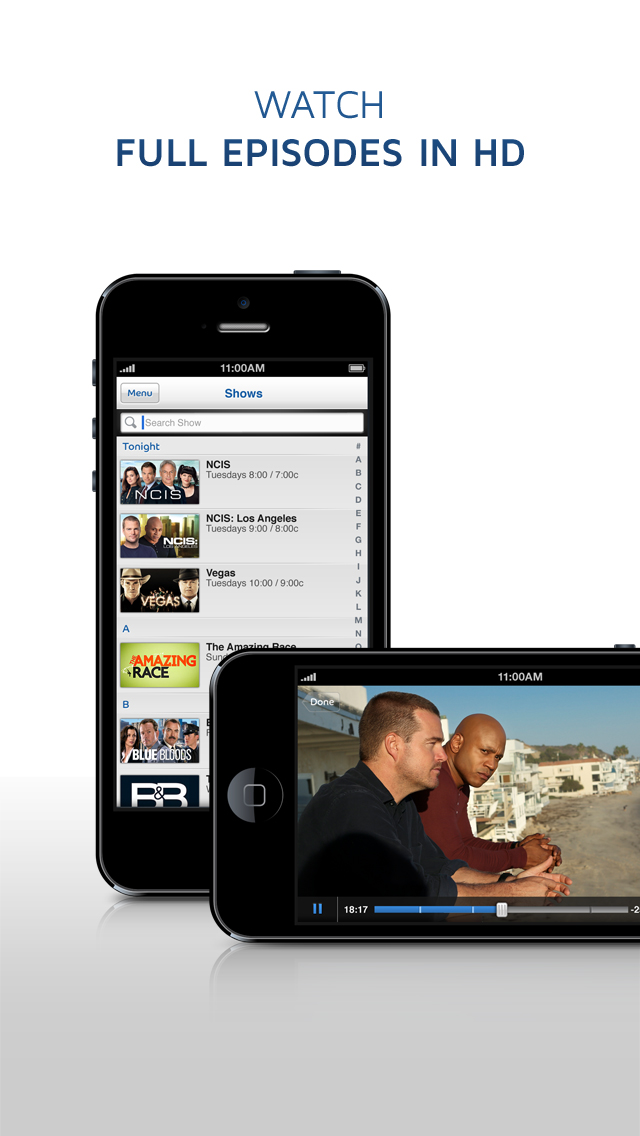 CBS Launches iOS App That Lets You Watch Full Episodes